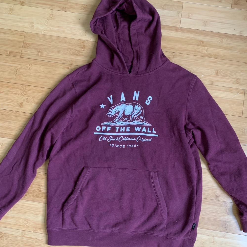 Maroon Vans Hoodie
